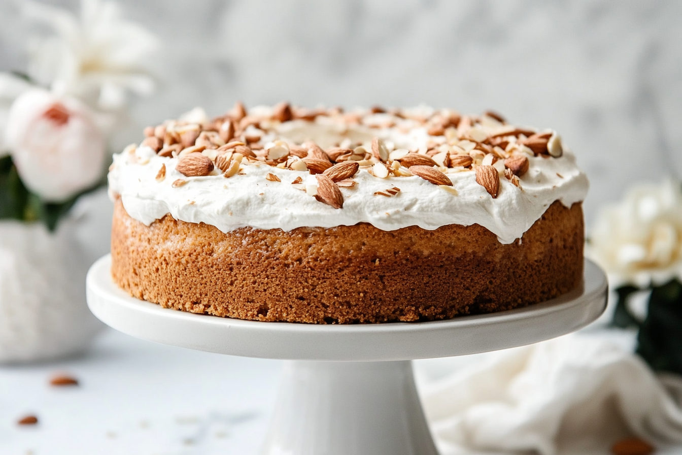 almond cardamom cake