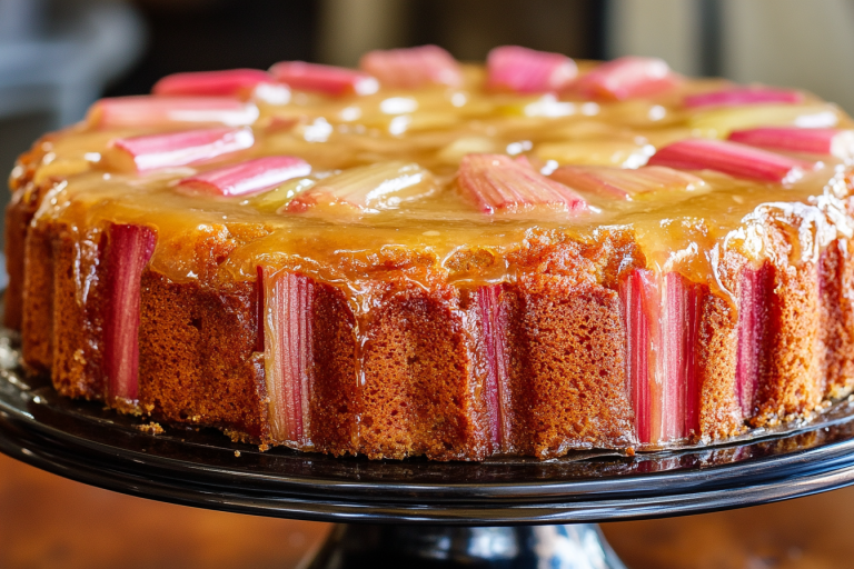 rhubarb coffee cake