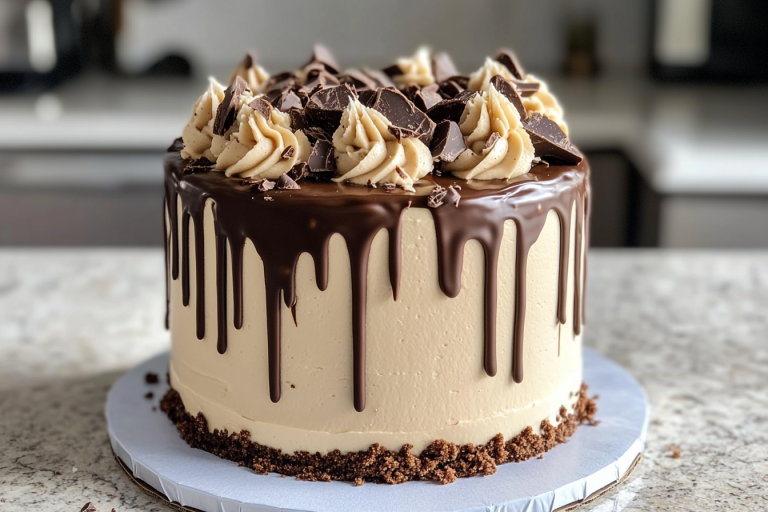 reeses peanut butter poke cake